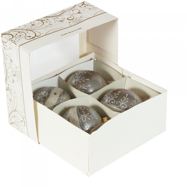 Vianočná guľa Silver Balteum - 12 cm
